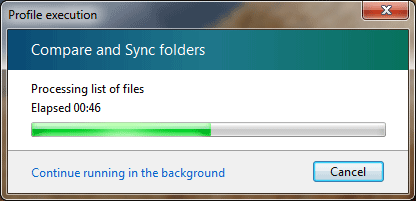 How to compare contents, view diffs and sync two directories in Windows: Progress