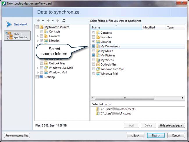 Set up a Google Cloud G-Drive (Google Dropbox): Select the folder to be synchronized